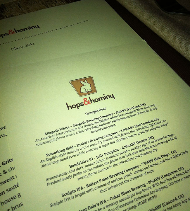 Hops & Hominy